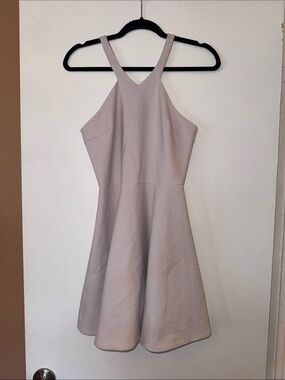 Elizabeth and James A-Line Mini Dress in Dusty Mauve